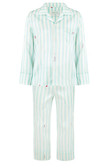 Teddy Glacier Stripe Boys Silk Pyjama Set