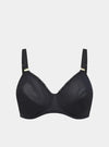 Konara Recycled-Lace Fuller-Cup Underwired Bra - Volcanic Black Peachaus