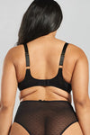 Konara Recycled-Lace Fuller-Cup Underwired Bra - Volcanic Black Peachaus