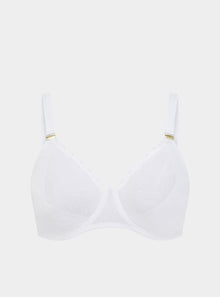  Konara Recycled-Lace Fuller-Cup Underwired Bra - Glacier White
