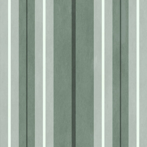 LAURISTON STRIPE Wallpaper - Verdigris House of Hackney