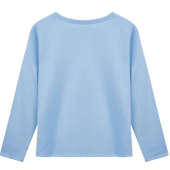 Sky Blue Unisex Boxy Sweatshirt