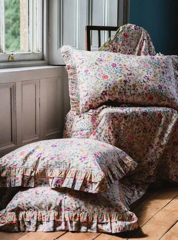 LINEN GARDEN & CAPEL PISTACHIO Liberty Reversible Heirloom Quilt Coco & Wolf