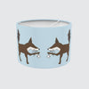 Lampshade 30cm - Pale Blue With Foxy the Fox Design