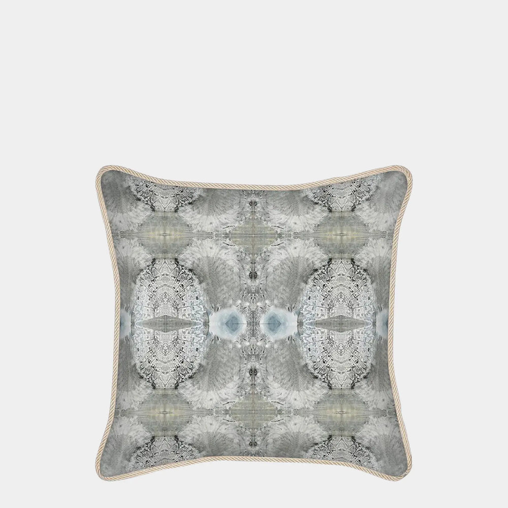 Lace Fan Pattern Silk Cushion Long Studio Design