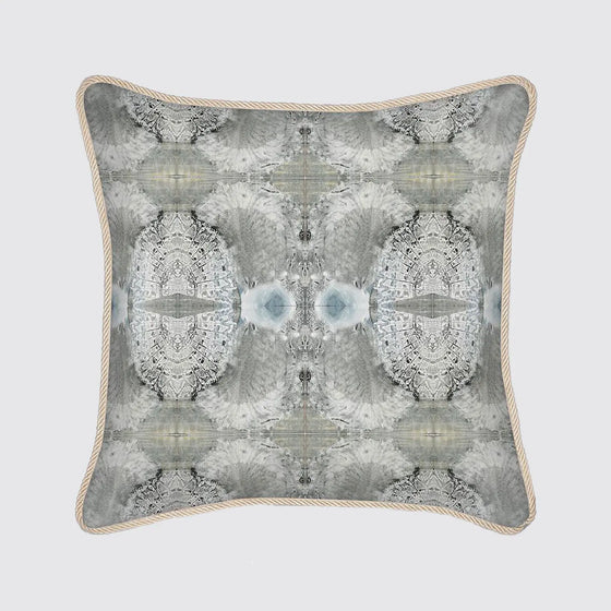 Lace Fan Pattern Silk Cushion Long Studio Design