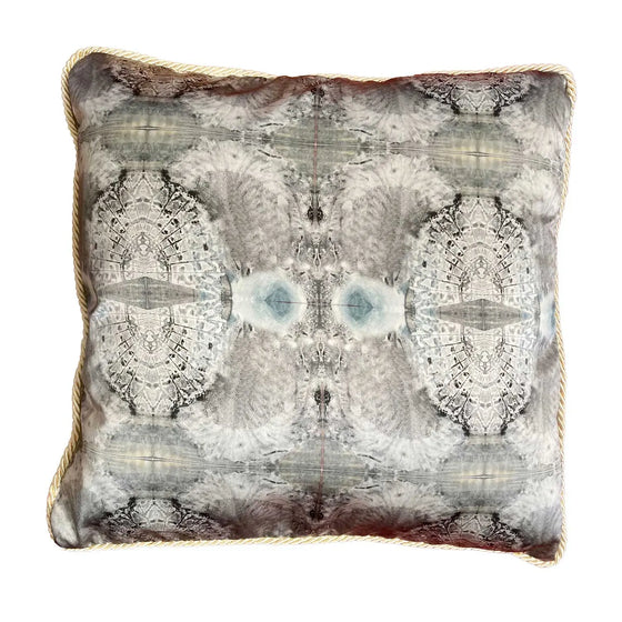 Lace Fan Pattern Silk Cushion Long Studio Design