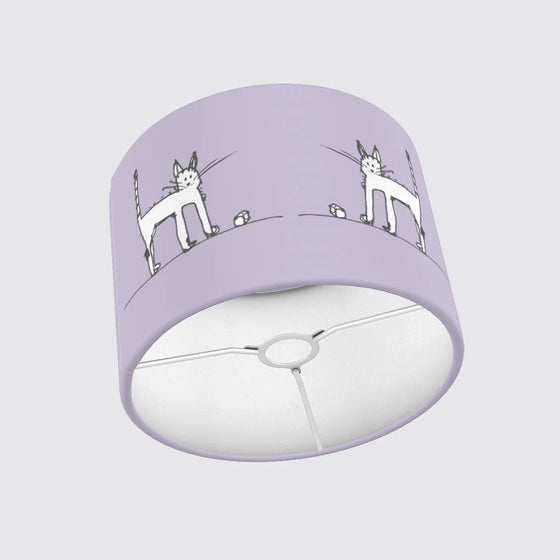 Lampshade 30cm - Nills With Dice - White on Lavender Long Studio Design