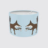 Lampshade 30cm - Pale Blue With Foxy the Fox Design Long Studio Design