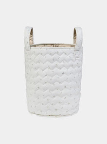  Large Quilted Storage Basket - Nettle Scatter Avery Row