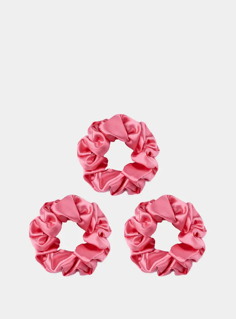 Large Silk Scrunchies Pack of 3 Silk Works London