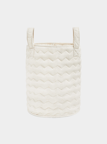  Large Quilted Storage Basket - Wild Chamomile