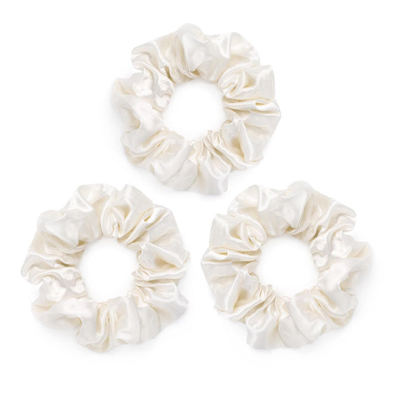 Large Silk Scrunchies Pack of 3 Silk Works London