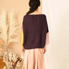 Laura Chunky Patchwork Jumper - Plum Cara & The Sky