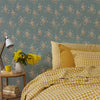 Laurel Green Daisy Bouquet Wallpaper Piglet