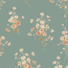 Laurel Green Daisy Bouquet Wallpaper Piglet