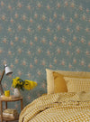 Laurel Green Daisy Bouquet Wallpaper Piglet