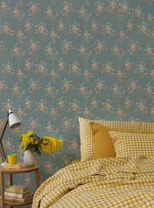  Laurel Green Daisy Bouquet Wallpaper Piglet