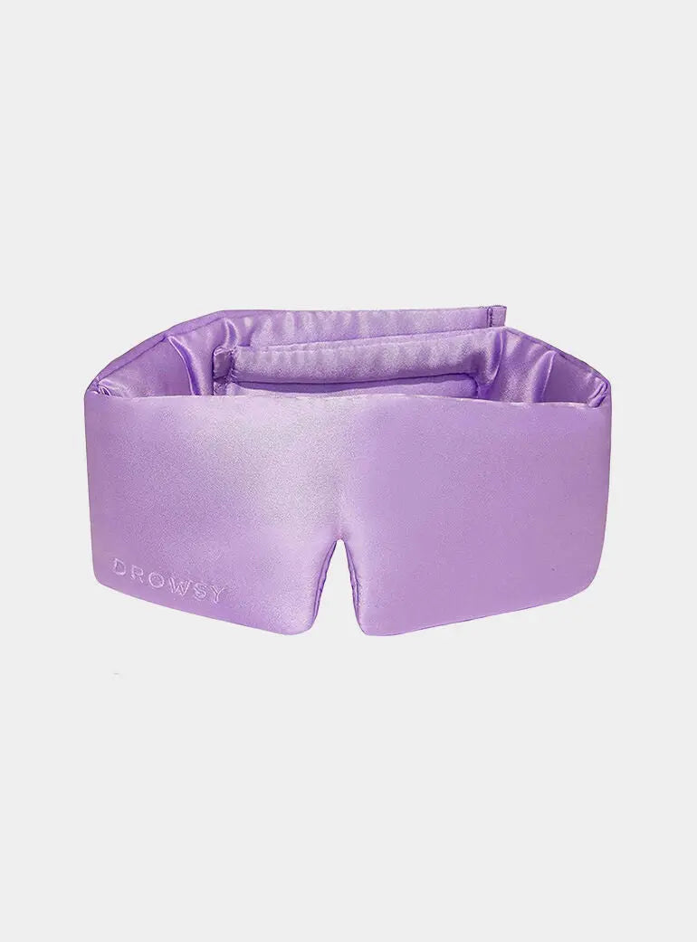 Lavender Haze Silk Sleep Mask Drowsy Sleep Co