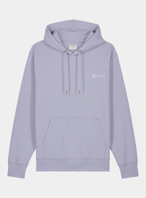 Lavender Mens Organic Cotton Relaxed-Fit Hoodie hewn.