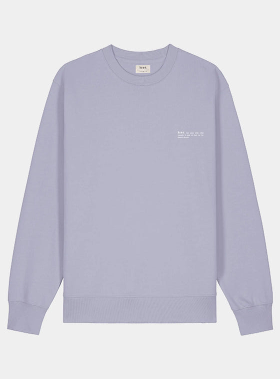 Lavender Mens Organic Cotton Relaxed-Fit Sweatshirt hewn.