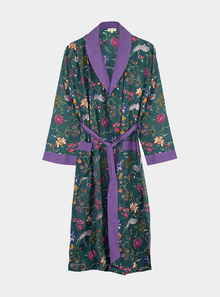  Lavender Fields Women's Floral Cotton Robe inara