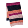 Leia Stripe Oversized Chunky Scarf - Berry Cara & The Sky