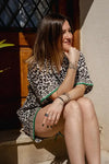 Leopard Print Cotton Pyjamas Shorts Set Naree Clothing