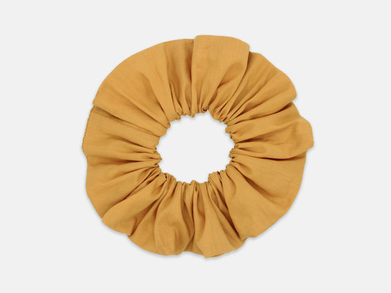 Scrunchie - Liberty Ochre W Print