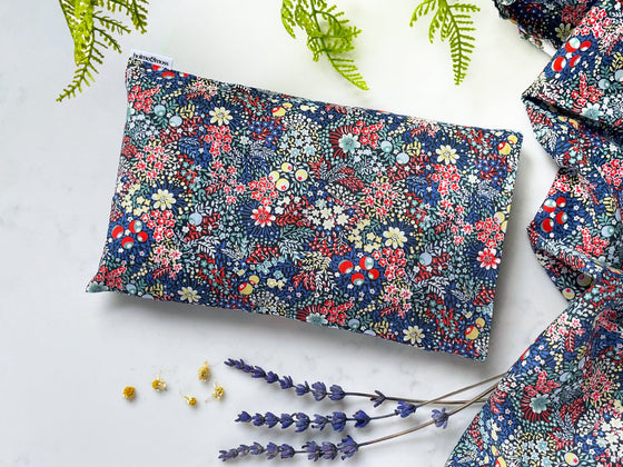 Eye Pillow With Lavender and Chamomile - Liberty Elderberry a Print