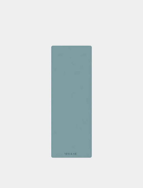 Light Blue Anti-Slip Yoga Mat 4mm (+ Free Carry Strap) NESS & ME