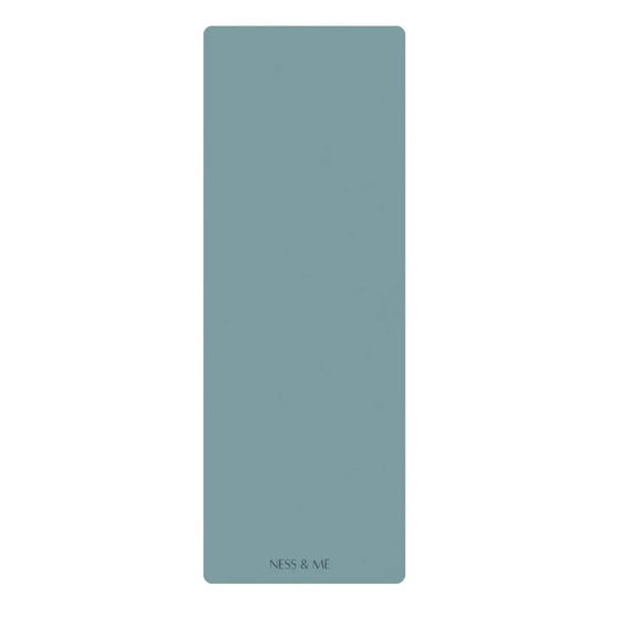 Light Blue Anti-Slip Yoga Mat 4mm (+ Free Carry Strap) NESS & ME