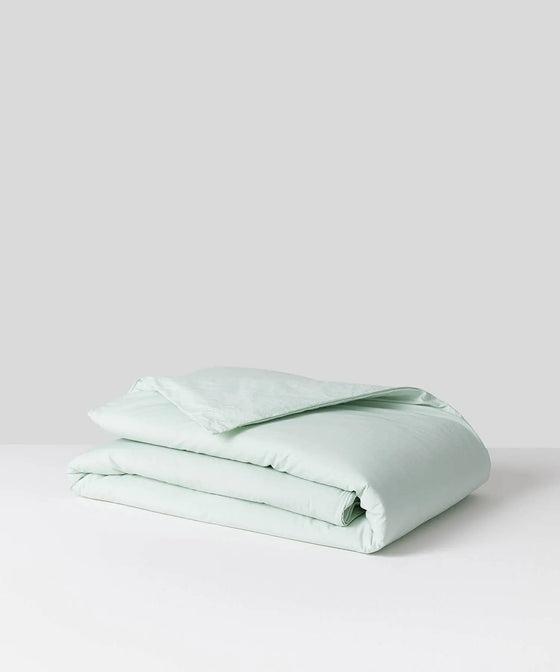 Light Green Organic Cotton Duvet Cover Undercover Living