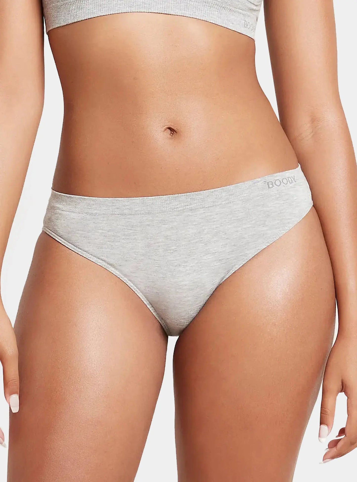 Light Grey Marl Classic Bikini Boody