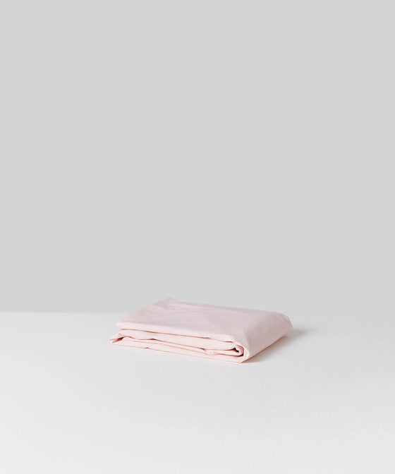 Light Pink Organic Cotton Fitted Sheet Undercover Living