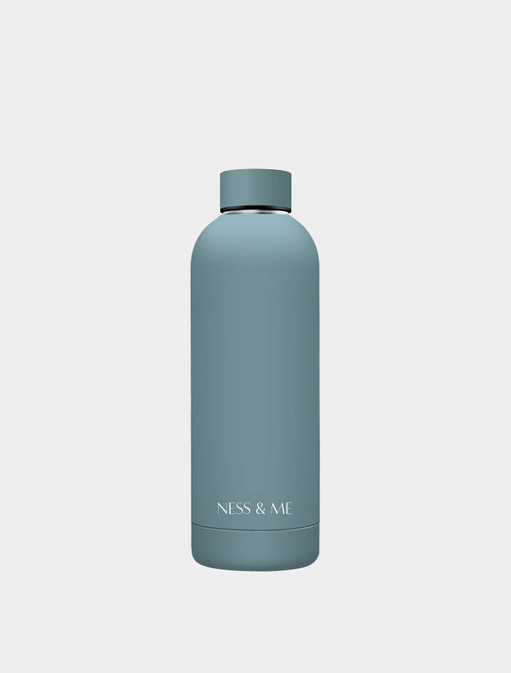 Matte Light Blue 500ml Stainless Steel Water Bottle NESS & ME