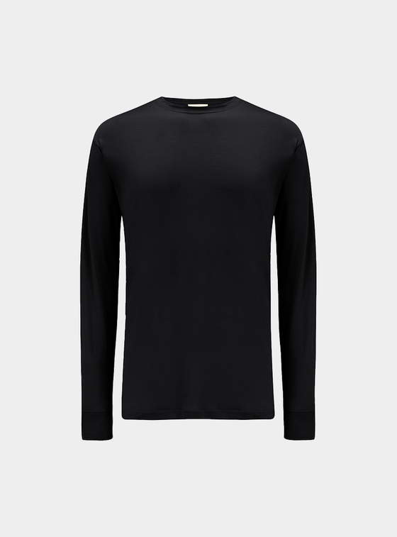 Lightweight Long Sleeve T-Shirt - Jet Black