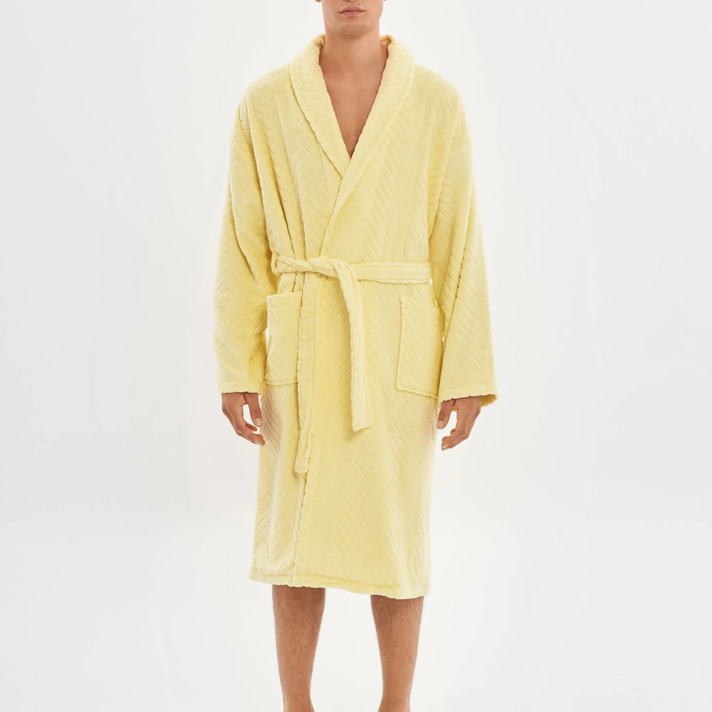 Lime Velour Bathrobe House Babylon