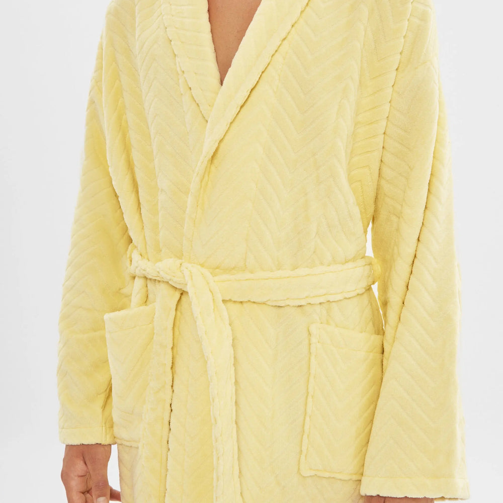 Lime Velour Bathrobe House Babylon