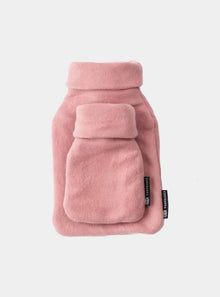  Little and Large Pink Organic Cotton Hot Water Bottle Gift Set CosyPanda