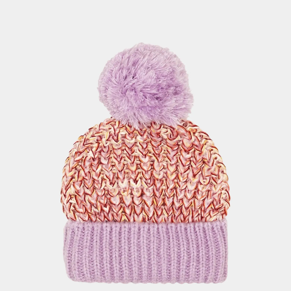 Lolly Beanie Bobble Hat - Lilac Cara & The Sky