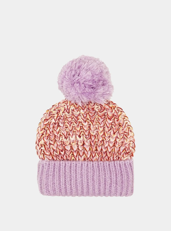 Lolly Beanie Bobble Hat - Lilac Cara & The Sky