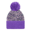 Lolly Twist Beanie Bobble Hat - Purple Cara & The Sky