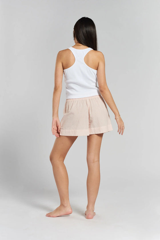 Lomandra Ethical-Cotton Shorts - Dawnlight Coral Peachaus