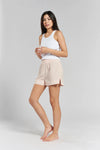 Lomandra Ethical-Cotton Shorts - Dawnlight Coral Peachaus