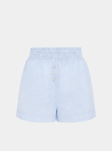  Lomandra Ethical-Cotton Shorts - Mountain Blue Peachaus