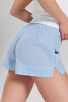 Lomandra Ethical-Cotton Shorts - Mountain Blue Peachaus