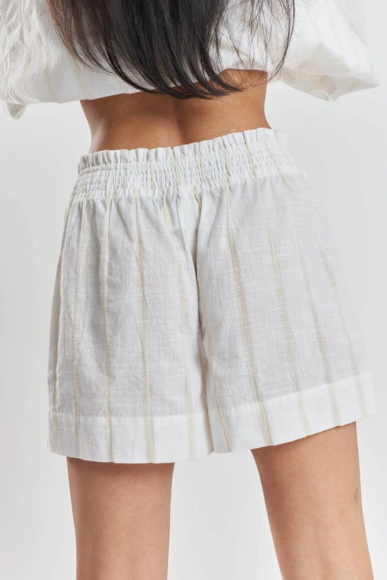 Lomandra Ethical-Cotton Shorts - Summer Sand Beige Peachaus