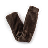 Long Dark Chocolate Faux Fur Hot Water Bottle CosyPanda