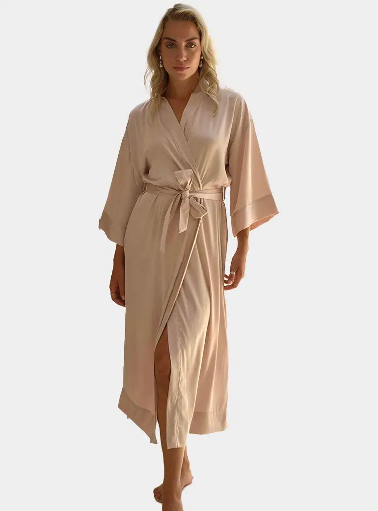 Long Satin Bridal Robes Wear the World